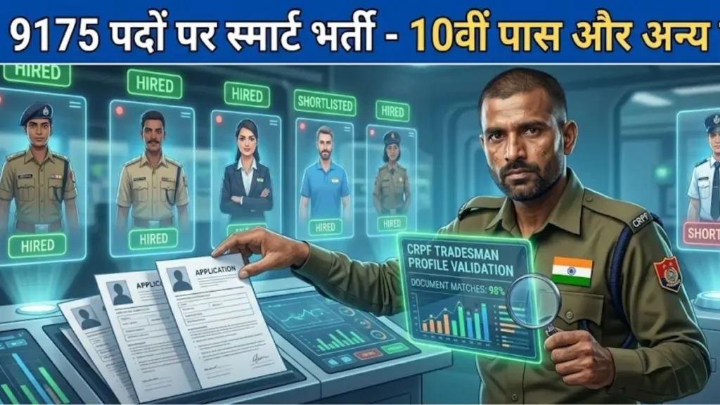 CRPF Tradesman Recruitment 2026 Update