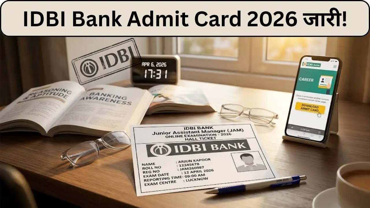 IDBI BANK ADMIT CARD 2026