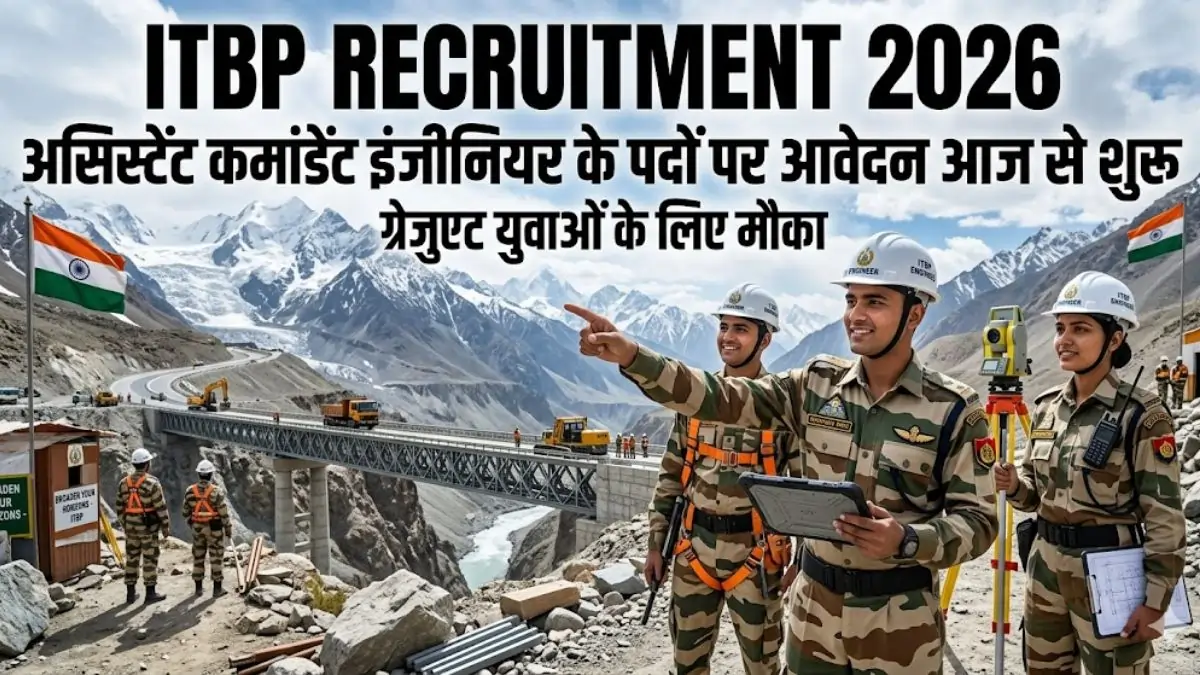 ITBP Assistant Commandant Engineer Recruitment 2026