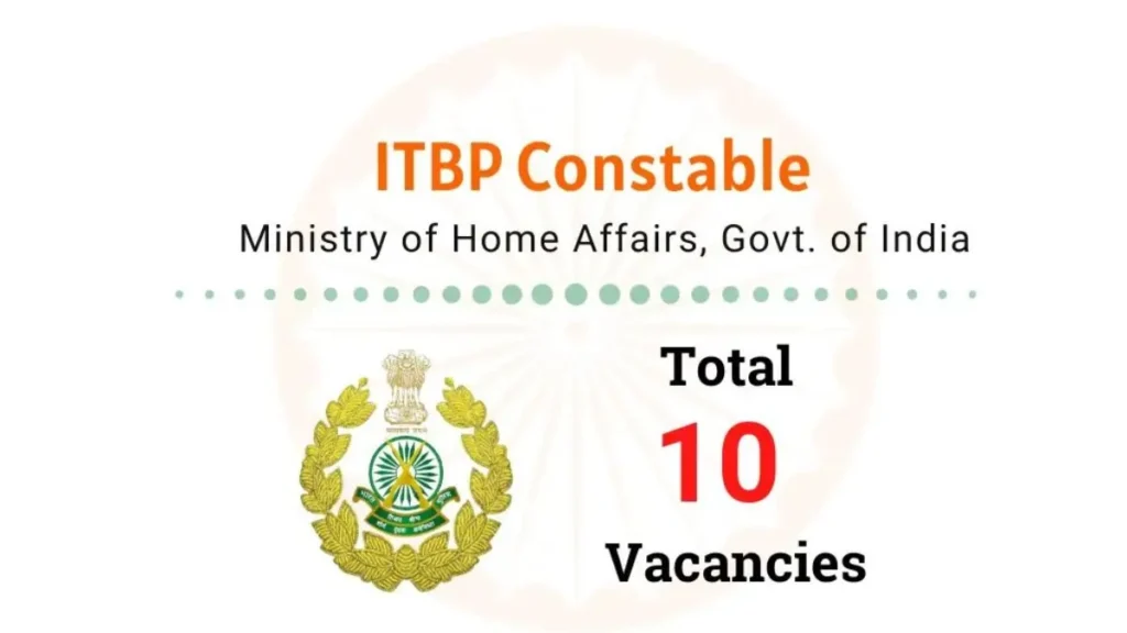 ITBP Constable Recruitment 2026