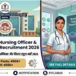 MPESB MP Nursing Officer & Sister Tutor Recruitment 2026 – इतनी बड़ी वैकेंसी, मौका मत छोड़ना!