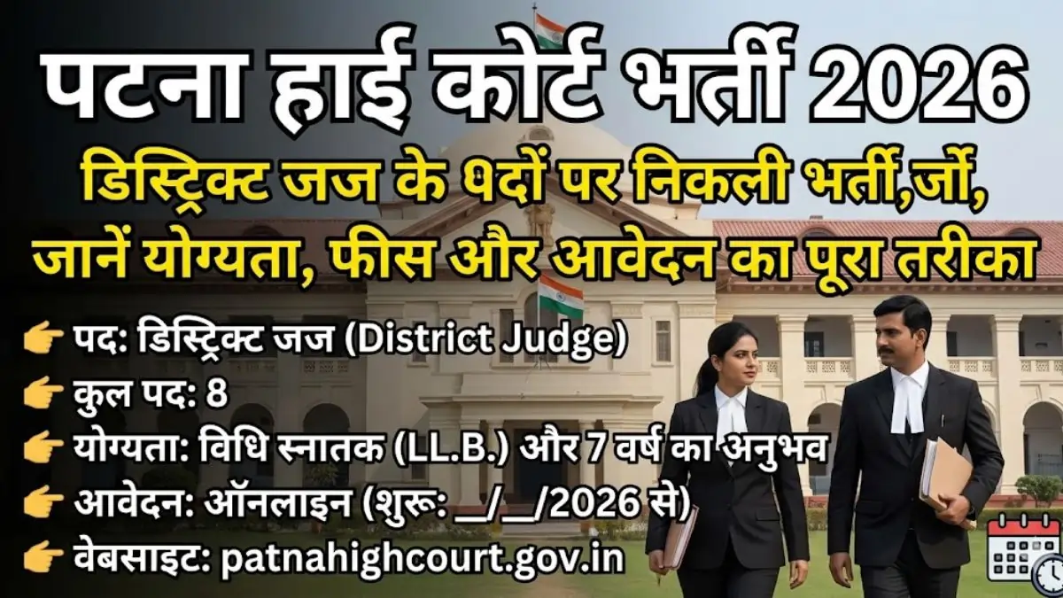 Patna High Court District Judge 2026