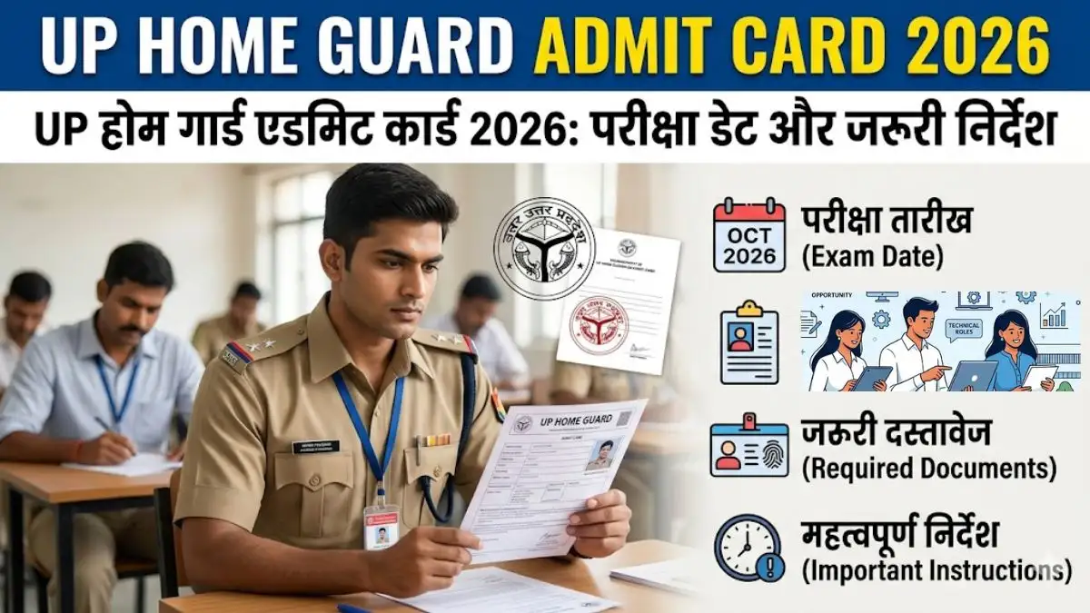 UP HOME GUARD ADMIT CARD 2026 UPDATE