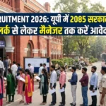 UPCISB Recruitment 2026: यूपी में 2085 सरकारी पदों पर भर्ती, क्लर्क से लेकर मैनेजर तक करें आवेदन