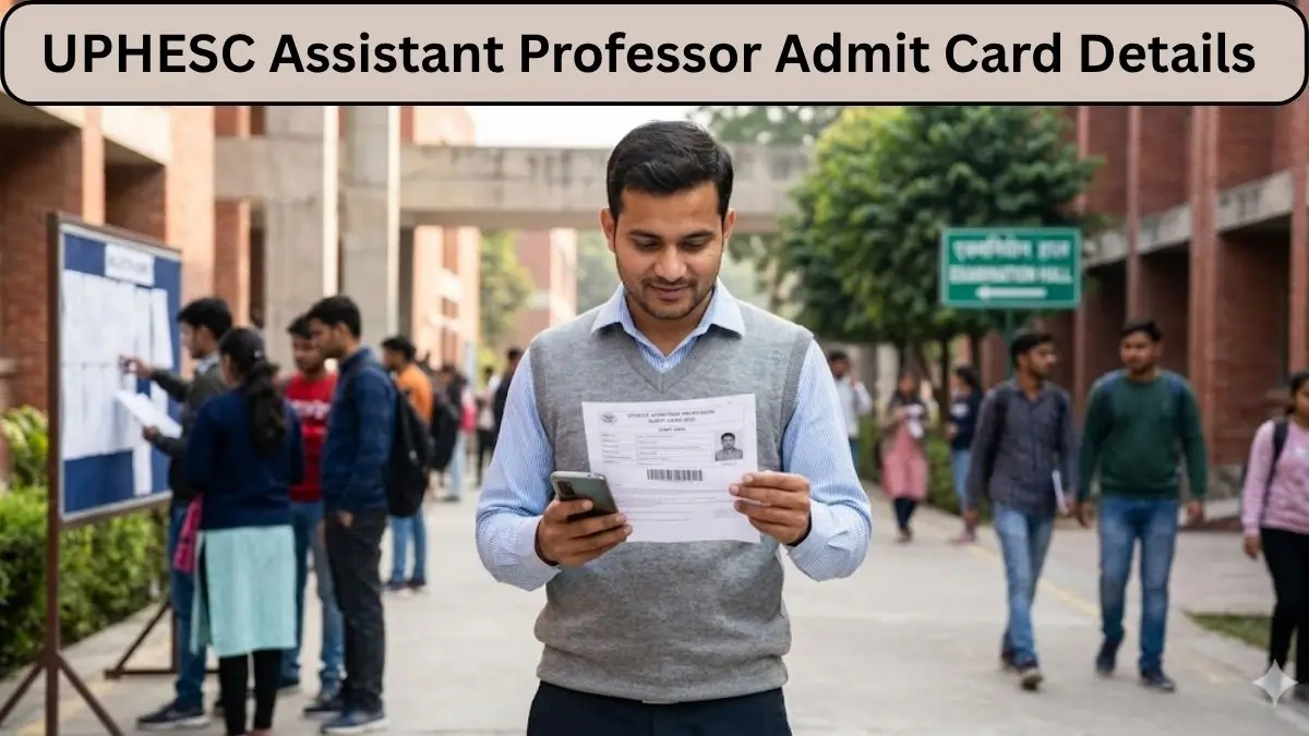 UPHESC Assistant Professor Admit Card 2026