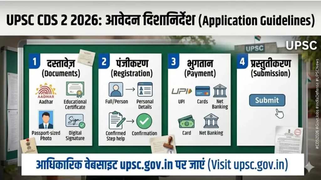UPSC CDS 2 2026 Registration Update