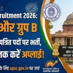 UPSC Recruitment 2026: ग्रुप A और ग्रुप B के 45 राजपत्रित पदों पर भर्ती, 29 मई तक करें अप्लाई