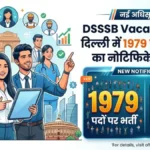 DSSSB Vacancy 2026: दिल्ली में 1979 पदों पर भर्ती का नोटिफिकेशन जारी, 16 जून से शुरू होंगे आवेदन