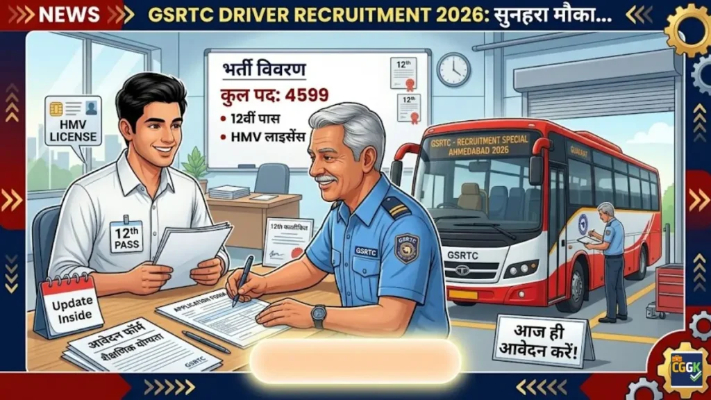 GSRTC Driver Recruitment 2026 Update