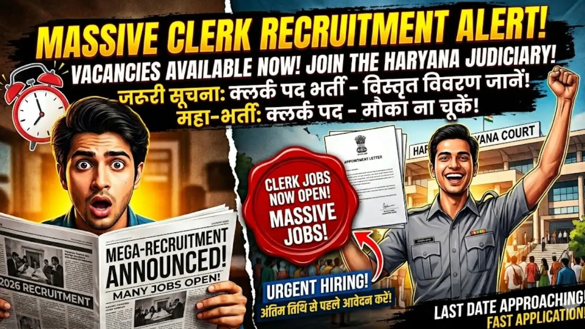 Haryana Court Clerk Recruitment 2026