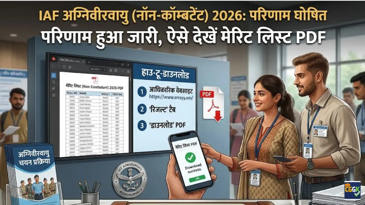 IAF Agniveervayu Non Combatant Result 2026